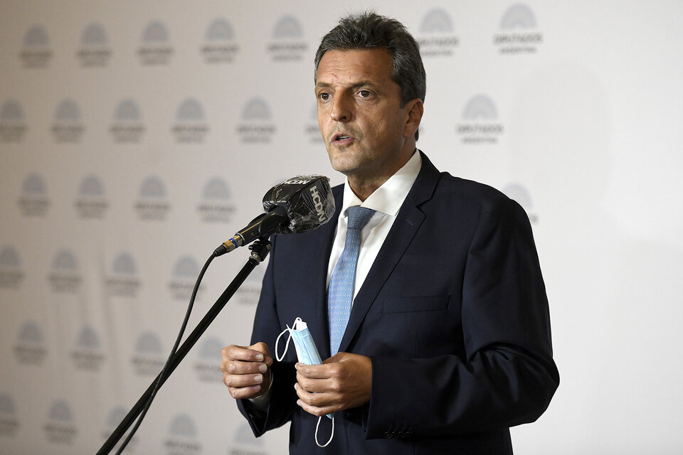 “Trabajamos protegiendo y aliviando la situación de los trabajadores", declaró Massa. (Fuente: Prensa Diputados)