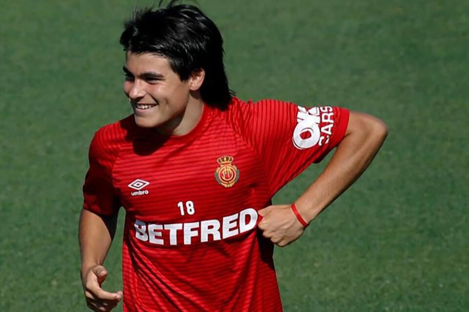 Luka Romero, diez partidos jugados y un gol convertido con Mallorca, que milita en la Segunda División (Fuente: EFE)