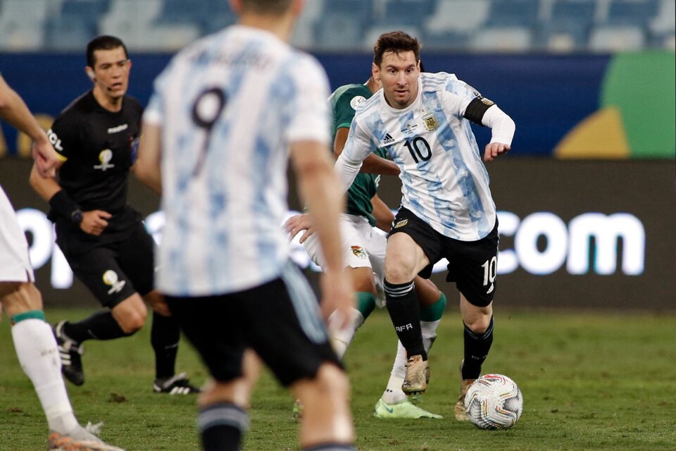 "Ankara" Messi, justamente, contra Bolivia en el 4-1 del lunes (Fuente: AFP)
