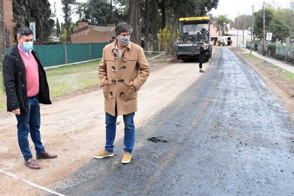 El intendente Santacroce supervisó los trabajos.