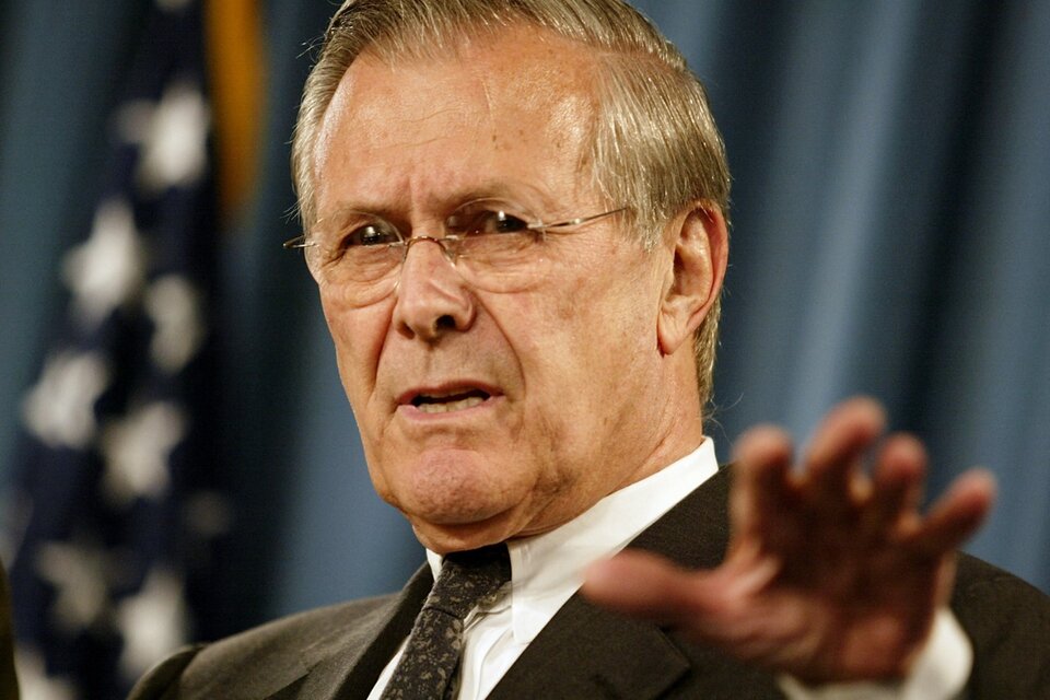 Murió Donald Rumsfeld, exsecretario de Defensa de George W. Bush y artífice de la guerra en Irak (Fuente: AFP)