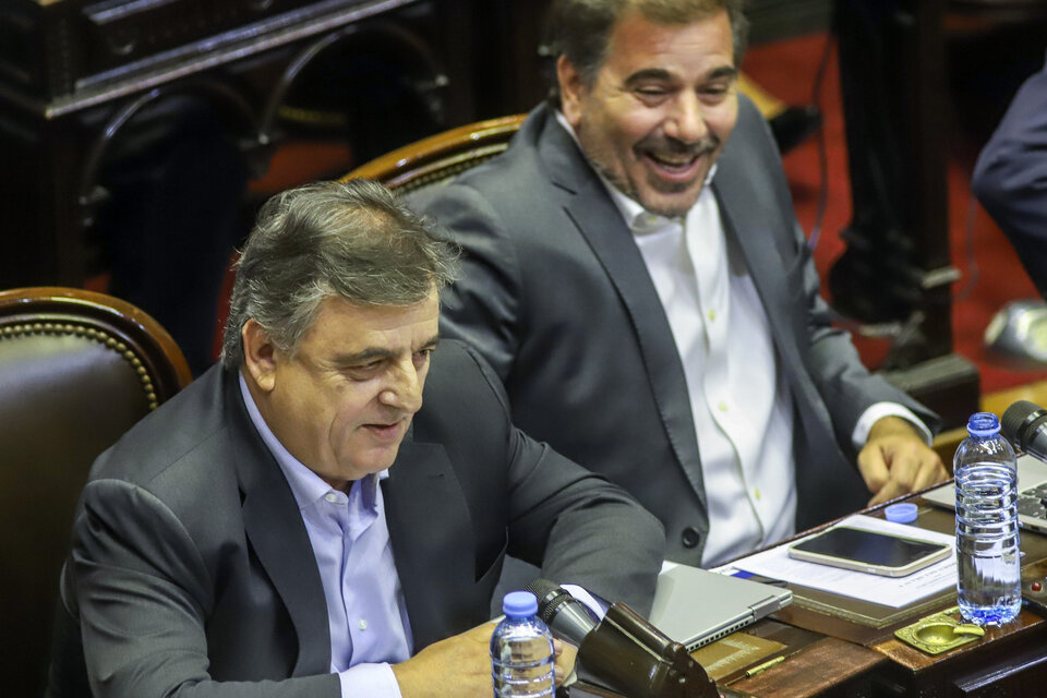 Mario Negri y Cristian Ritondo, dos de los dirigentes de JxC que cuestionaron al Gobierno. (Fuente: NA)