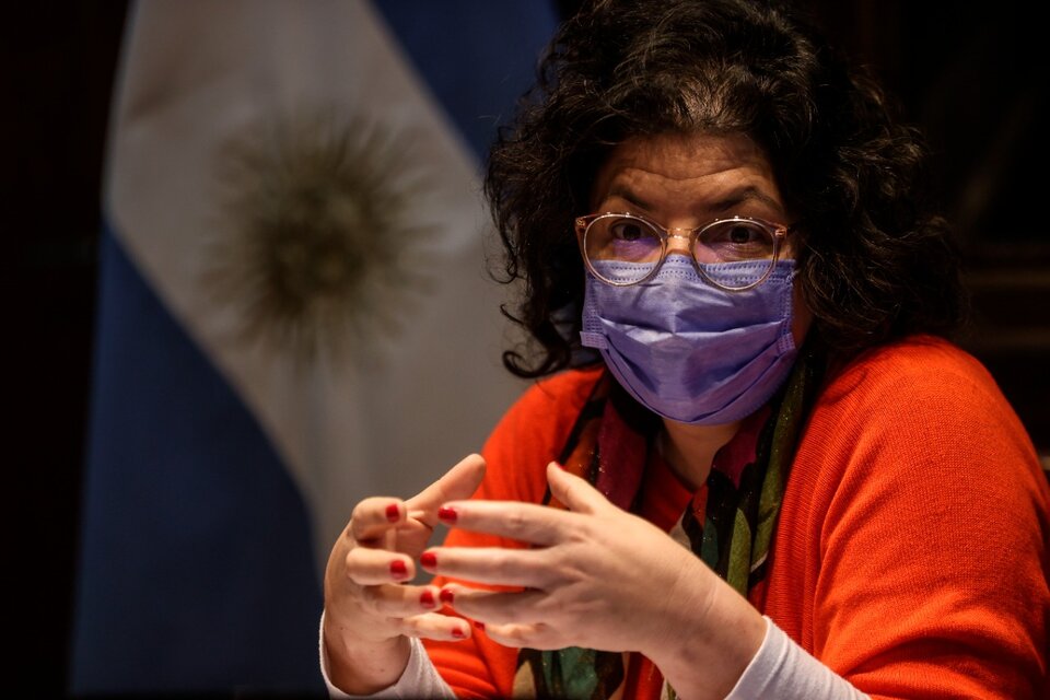 Ministra Carla Vizzotti: "Se preservaron los intereses del Estado". (Fuente: EFE)