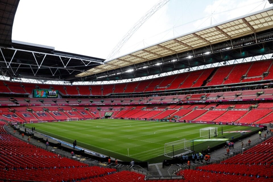 Estadio de Wembley, situado en Londres, Reino Unido (Fuente: AFP)