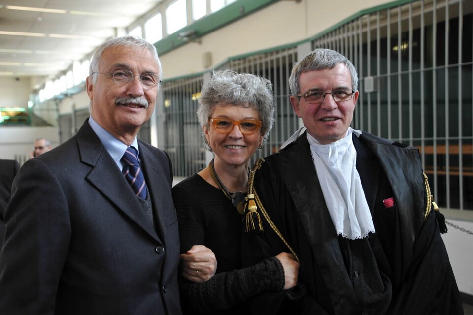 Cristina Mihura y su  abogado en este juicio Paolo Angelo Sodani. 