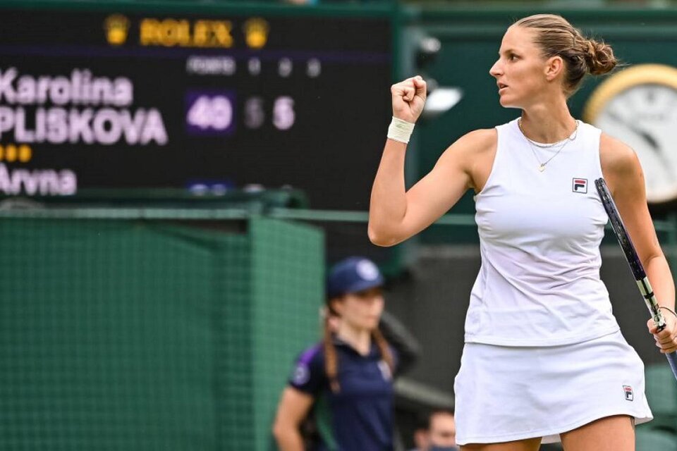 Barty-Pliskova, la gran final femenina de Wimbledon (Fuente: AFP)