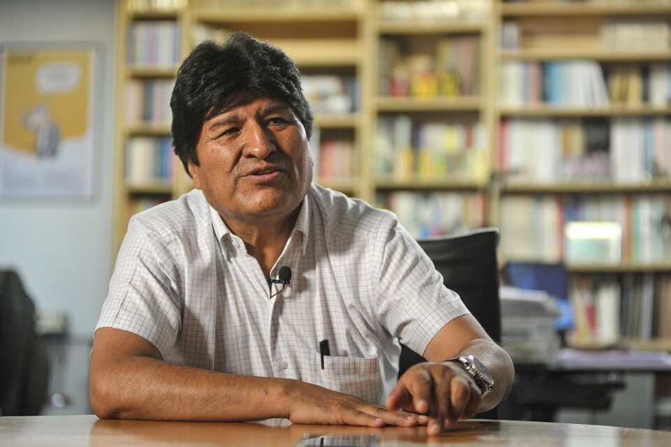 Evo Morales cuestionó a Mauricio Macri por el envío de armamento a Bolivia: "No imaginamos que fuese capaz de cometer un delito de lesa humanidad tan abominable" (Fuente: Adrián Pérez)
