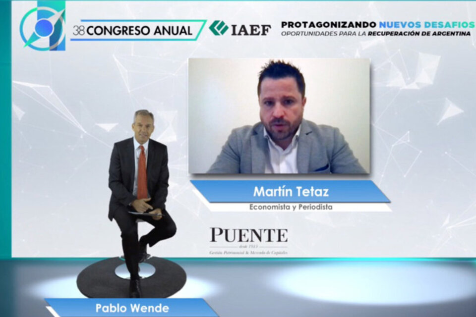 Tetaz habló hace pocas semanas en el Congreso del Instituto Argentino de Ejecutivos de Finanzas.  (Fuente: NA)