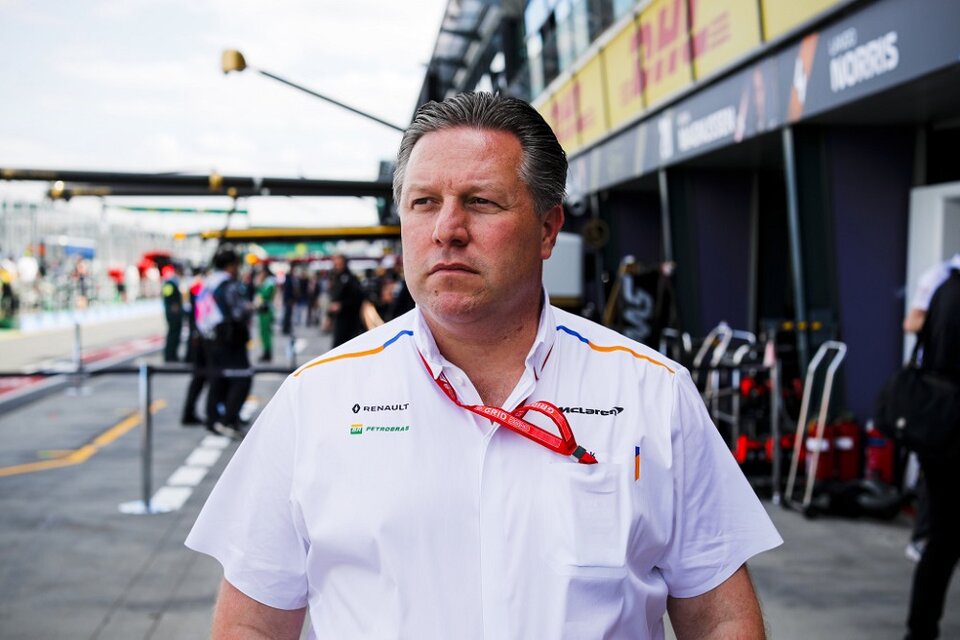 Zak Brown, director de McLaren de Fórmula 1, es uno de los tres positivos del equipo (Fuente: AFP)