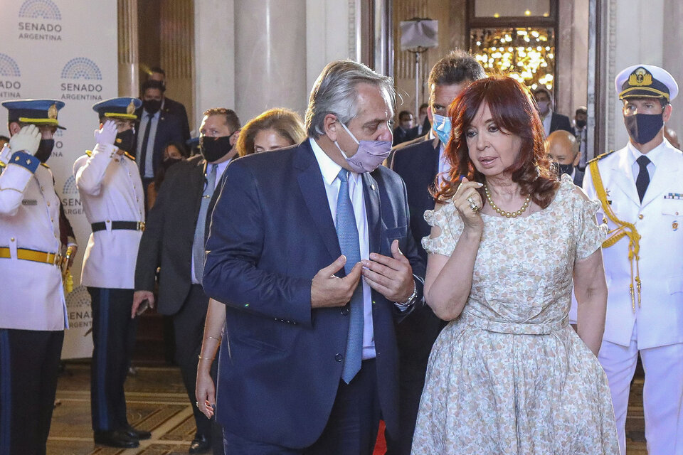 Alberto Fernández y Cristina Kirchner definirán en los próximos días las candidaturas. (Fuente: Presidencia)