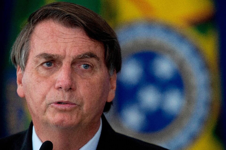 Bolsonaro quiso poner en duda su  evidente ambición reeleccionista. (Fuente: EFE)