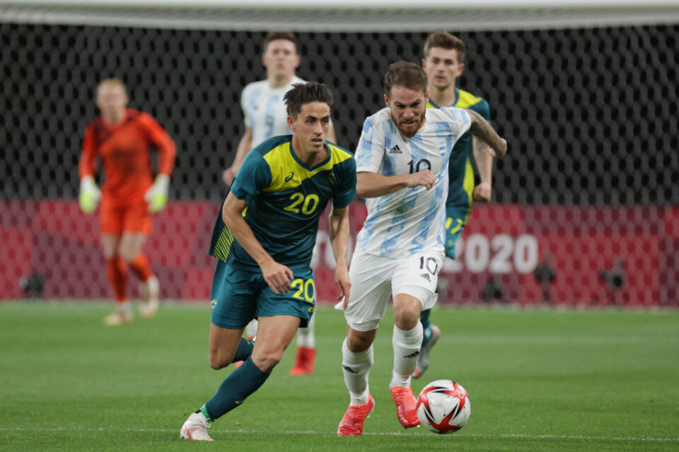La Selección argentina masculina de fútbol proyecta pelear por una medalla en Tokio (Fuente: AFP)