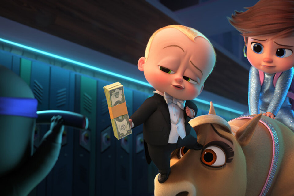 Si algo diferencia a las producciones animadas de DreamWorks de las de Pixar es su énfasis en el movimiento febril.
