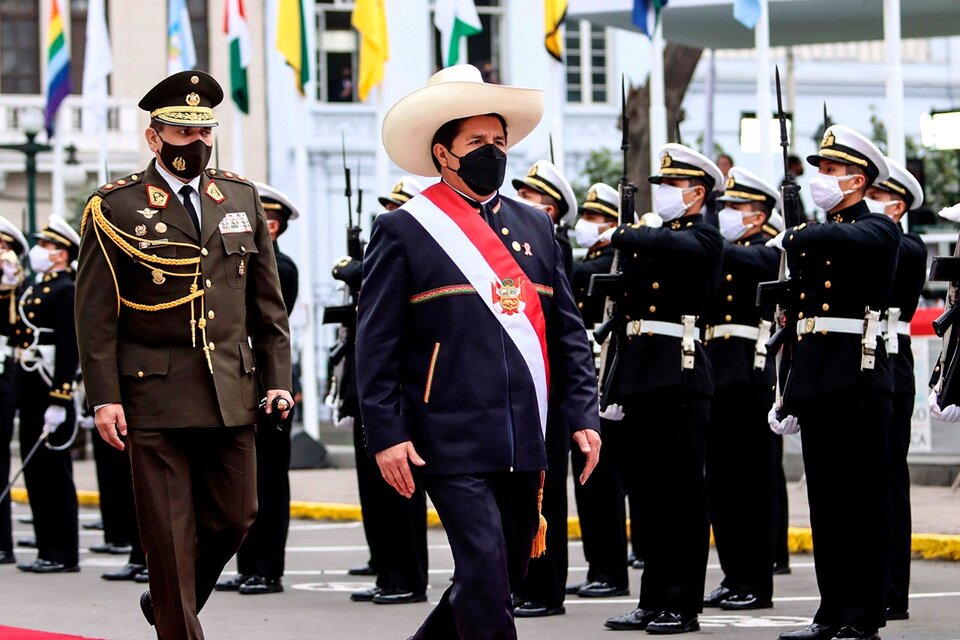 Perú: asumió el maestro rural Pedro Castillo  (Fuente: Presidencia de Perú)