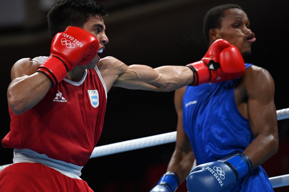 Boxeo en los Juegos Olímpicos: Francisco Verón pegó y pegó pero no pudo (Fuente: Télam)