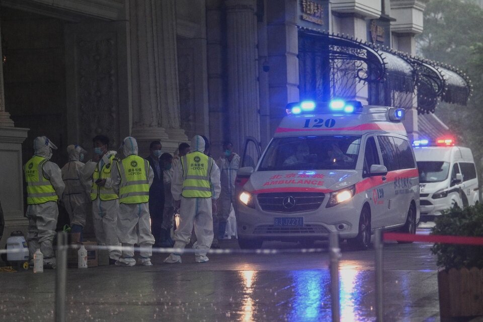 El último brote de covid en China, producto de la variante Delta, se propaga por varias provincias de ese país. (Fuente: AFP)