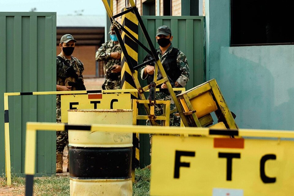Cuartel del FTC, fuerza a la que pertenecíanlos tres militares abatidos.