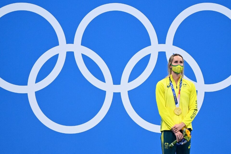 Lo que dejó la natación olímpica: las consagraciones de Caeleb Dressel y Emma McKeon (Fuente: AFP)