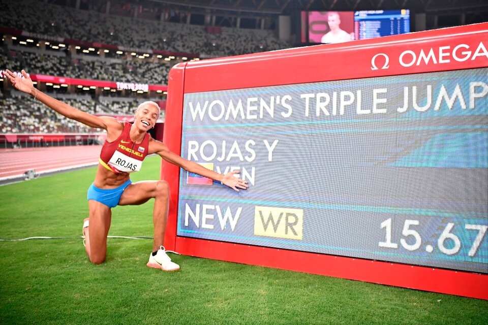 Juegos Olímpicos: la venezolana Yulimar Rojas ganó el oro en salto triple (Fuente: EFE)