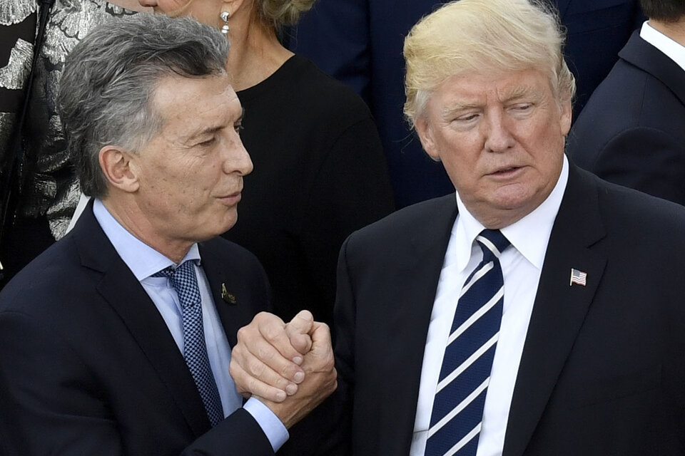 El crédito ante el FMI tomado por Macri fue gestionado vía el presidente Trump. (Fuente: AFP)