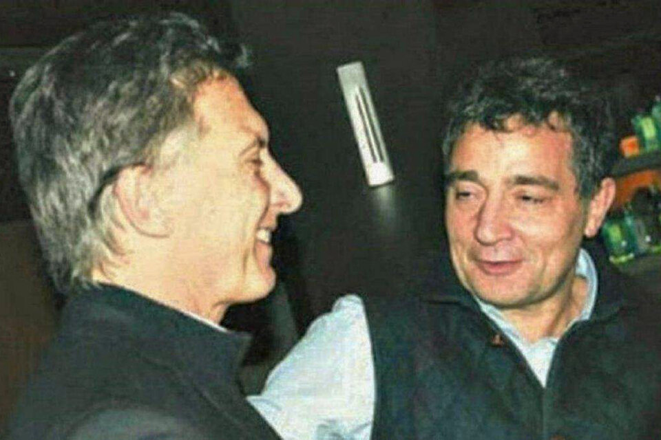 Mauricio Macri junto a Fabián Pepín Rodríguez Simón.
