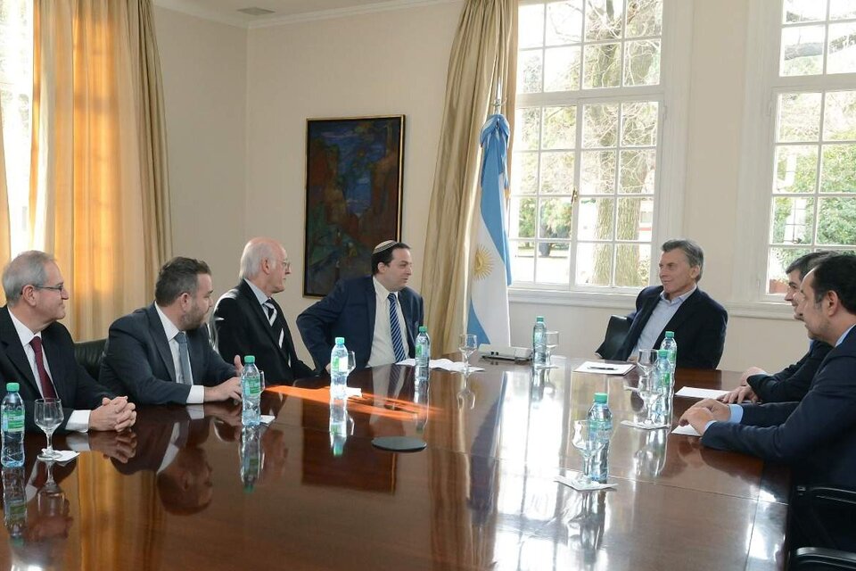 La DAIA visitó, en junio de 2016, a Mauricio Macri en Olivos para hablar de los avances de la causa Memorándum.