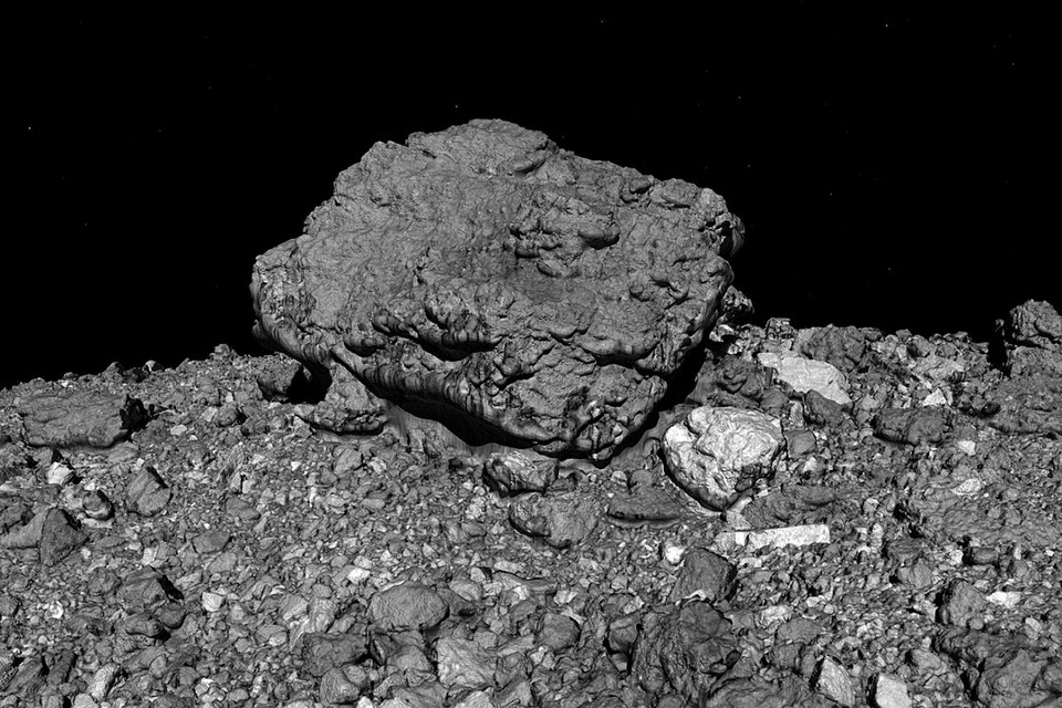 Bennu es uno de los asteroides más peligrosos para la Tierra en el Sistema Solar.  (Fuente: NASA)