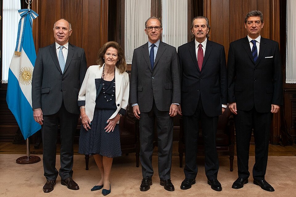 Los integrantes de la Corte Suprema de la Nación.