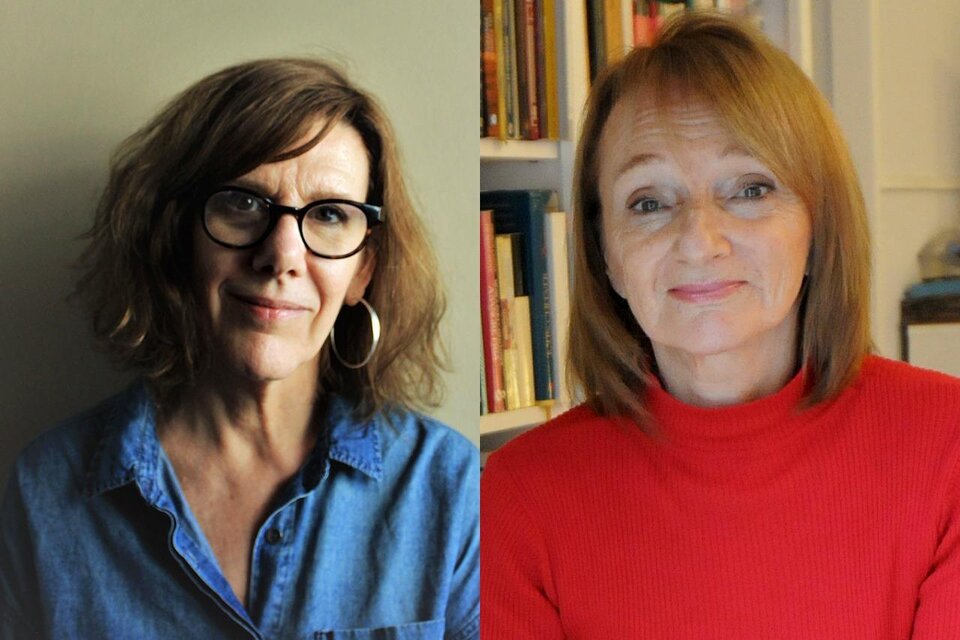 La editora Silvia Itkin y la escritora María Inés Krimer, dos de las que participarán del debate. 
