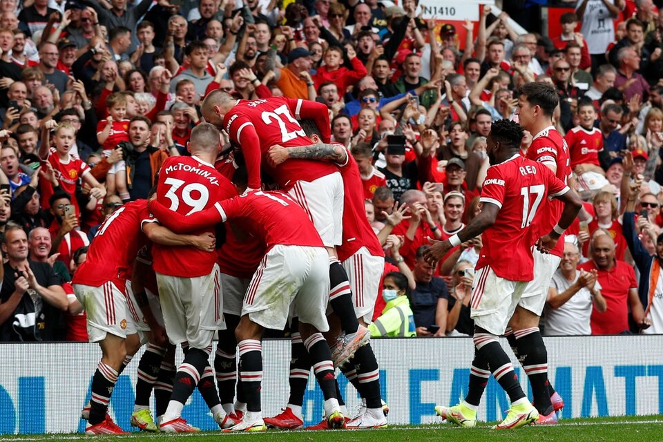 Los Red Devils fueron impiadosos con el equipo del entrenador rosarino (Fuente: AFP)