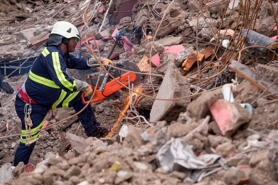 Al terremoto hubo que sumar los efectos del huracán Grace. (Fuente: EFE)