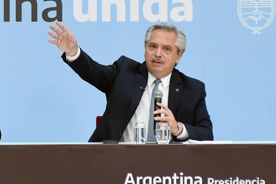Alberto Fernández cierra el Primer Congreso de la Producción y el Trabajo (Fuente: NA)