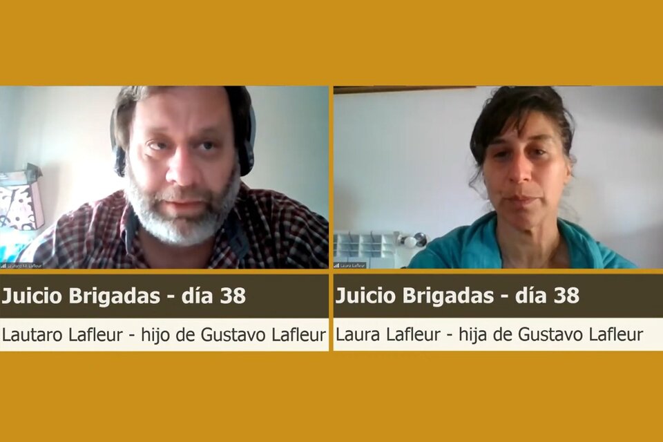Laura y Lautaro Lafleur declararon en el Juicio de las Brigadas.