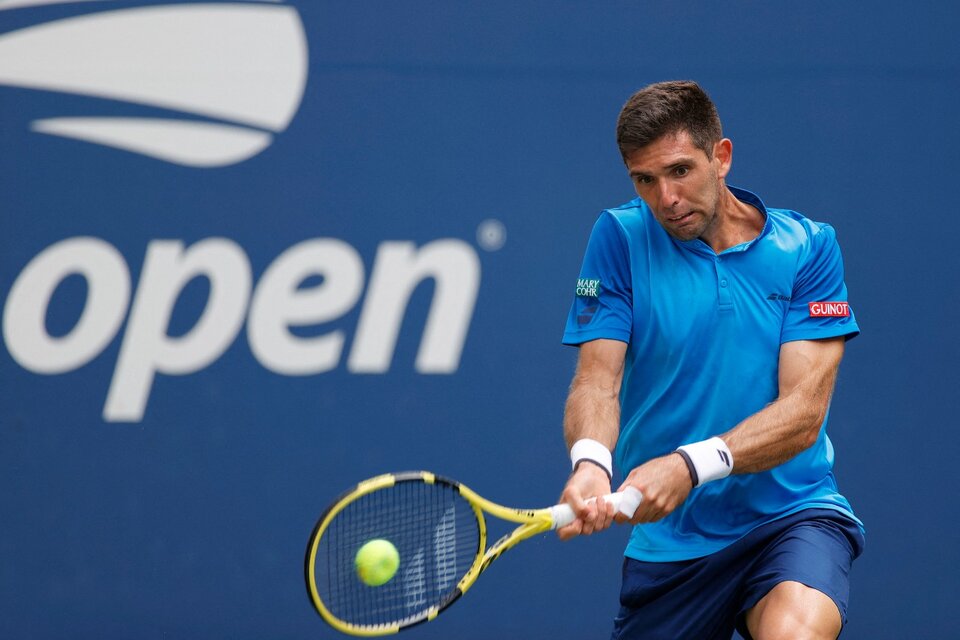 Delbonis no pudo mantener el nivel (Fuente: AFP)