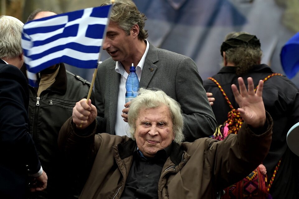 Tehodorakis fue un activo militante antifascista. (Fuente: AFP)