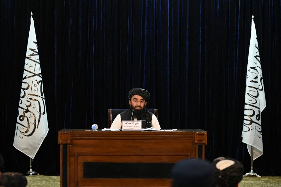 El portavoz talibán, Zabihullah Mujahid. (Fuente: AFP)