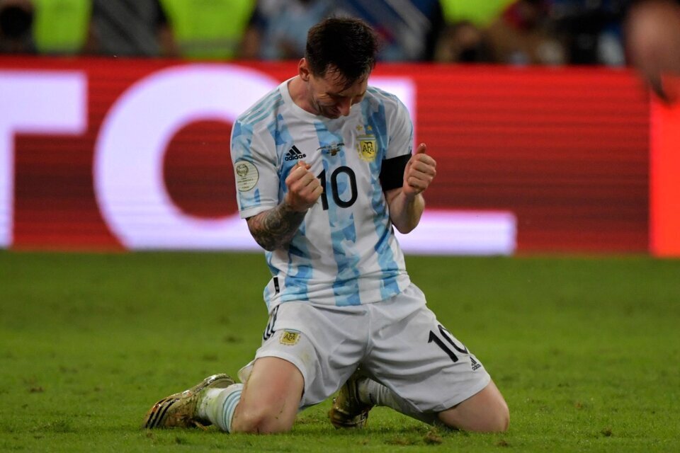 "Ni antes éramos los peores por perder las finales ni ahora somos los mejores", dijo Messi (Fuente: AFP)