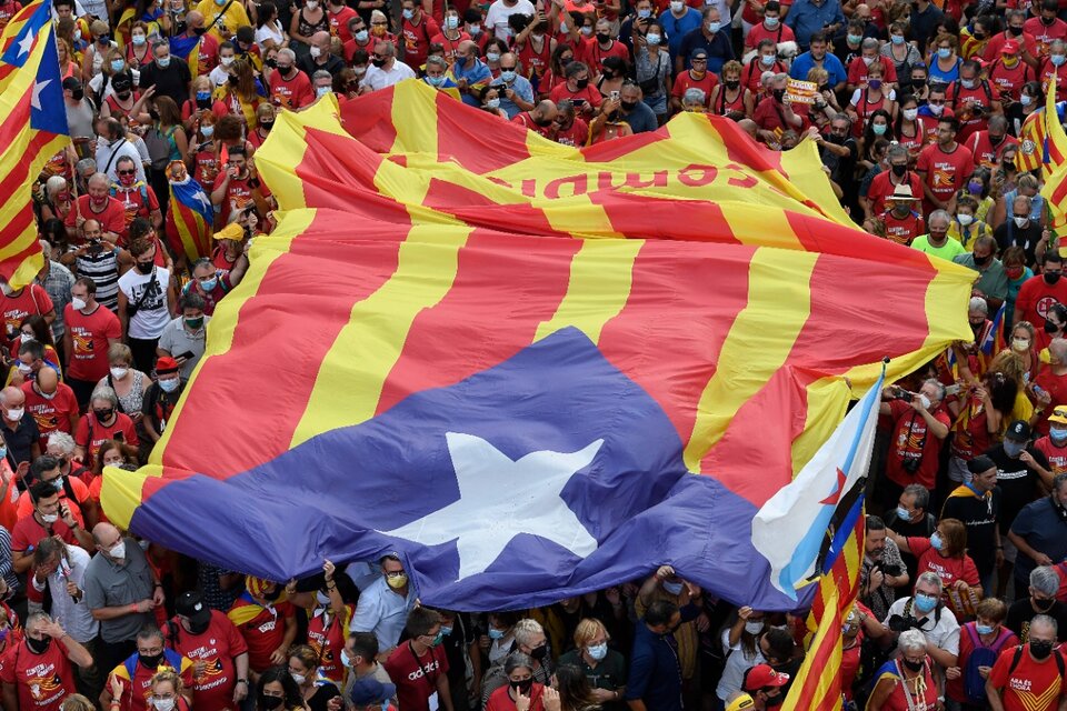 Diada en Barcelona. (Fuente: AFP)