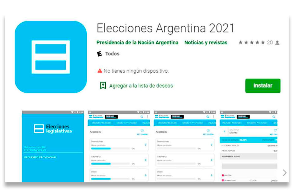 “Elecciones Argentina 2021”: Cómo Es La App Para Seguir Los Resultados ...