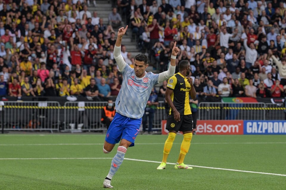 Cristiano Ronaldo festeja el gol del 1-0 (Fuente: AFP)