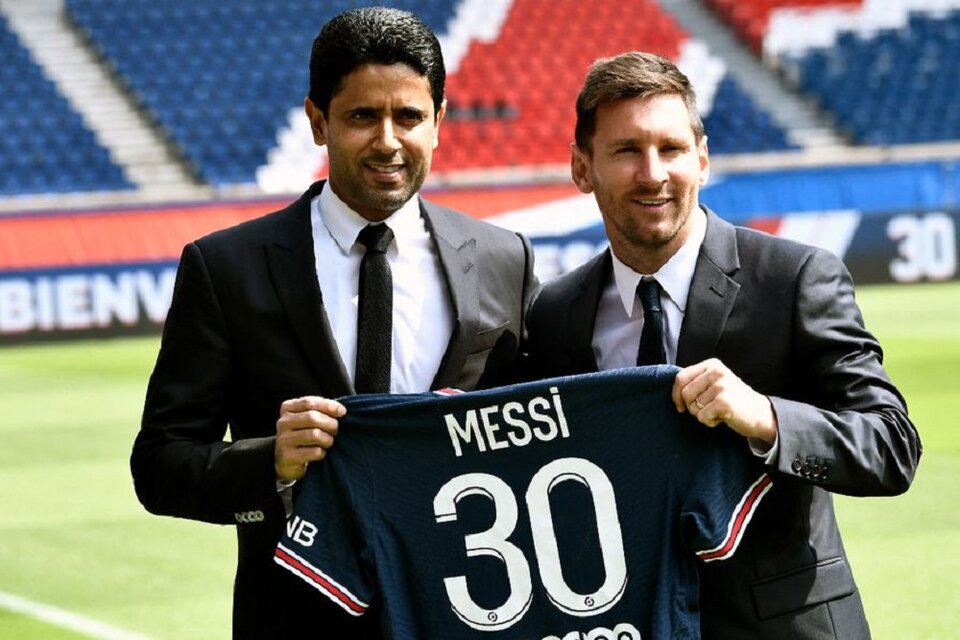 Messi, presentado en el PSG, gracias al dinero de Qatar  (Fuente: AFP)