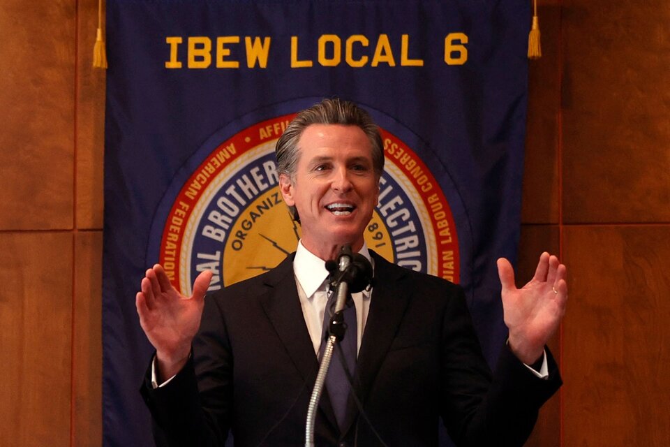 California votó a favor de la continuidad del gobernador demócrata Gavin Newsom (Fuente: AFP)