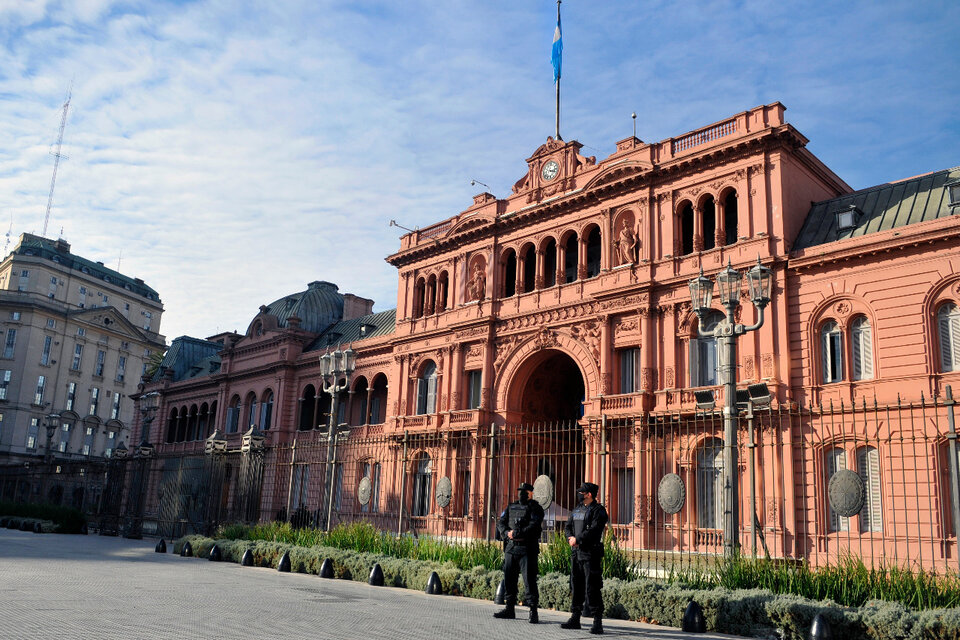 El presidente Alberto Fernández vivió un día agitado en la Casa Rosada. (Fuente: Sandra Cartasso)