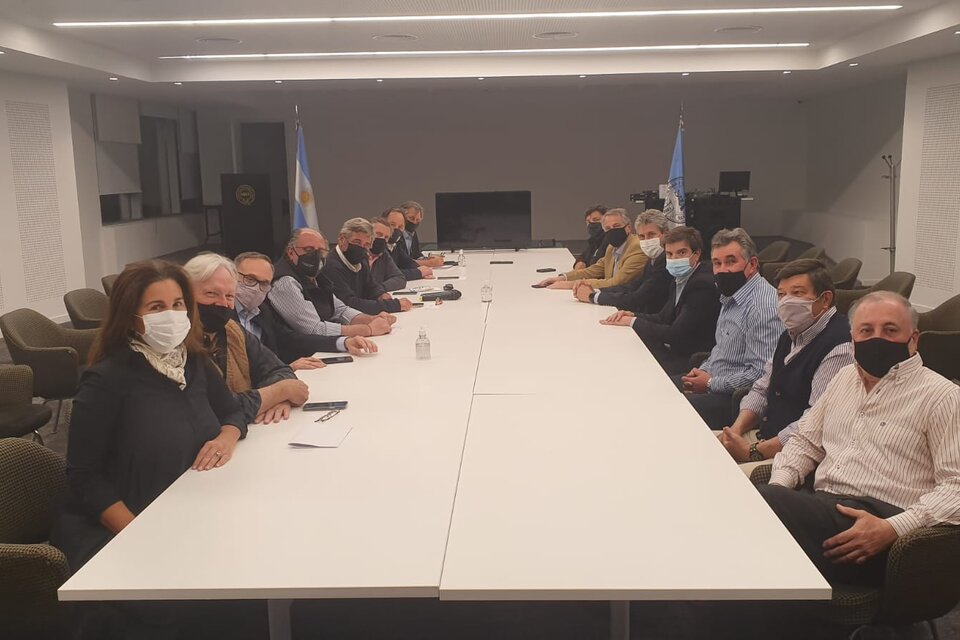 La reunión que mantuvieron la Mesa de Enlace con el Consejo Agroindustrial. 