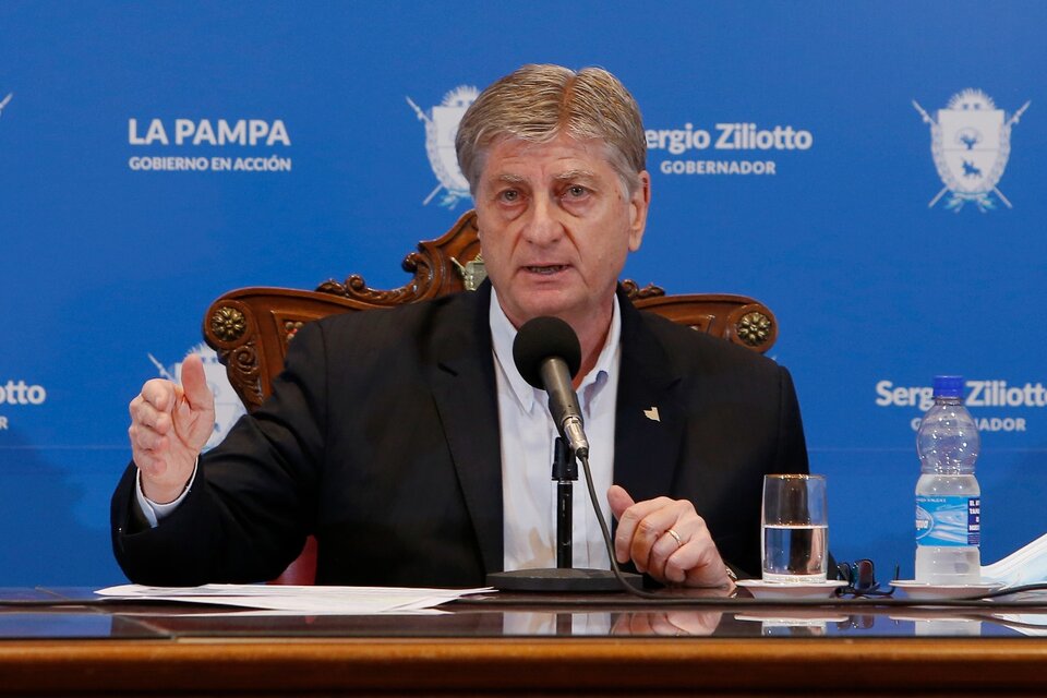 Gobernador de La Pampa Sergio Ziliotto. (Fuente: Télam)