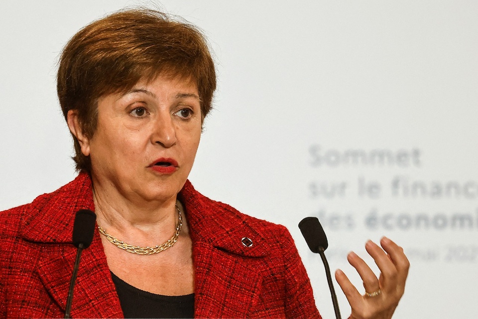 "No coincido en absoluto", respondió Georgieva al informe de WillmerHale. (Fuente: AFP)