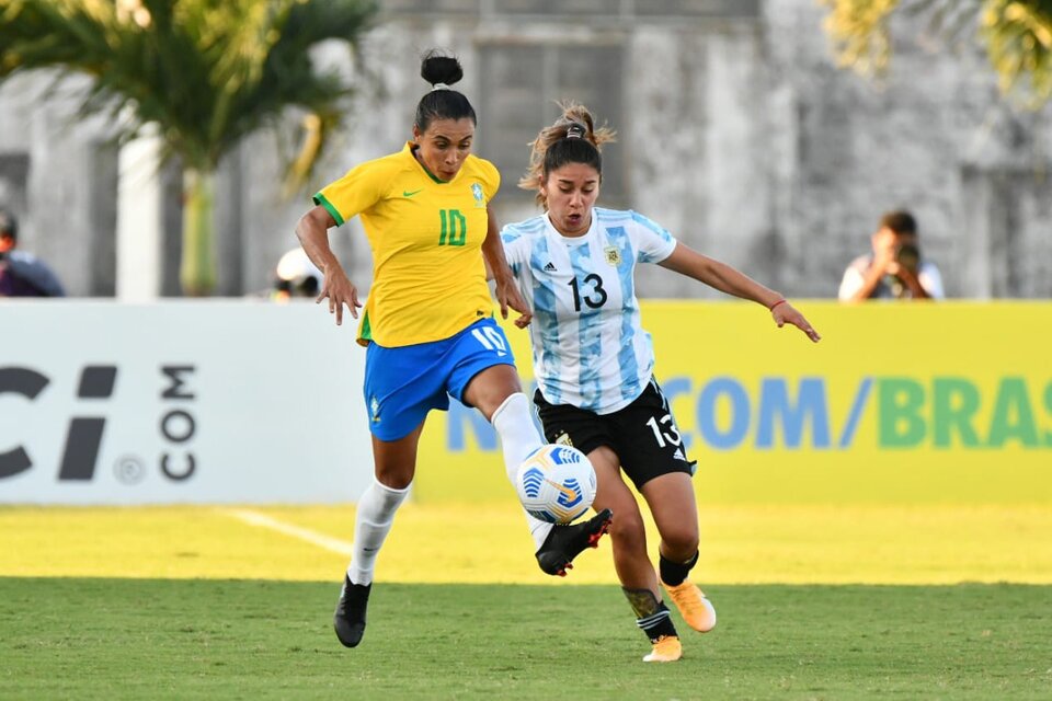 La Selección femenina perdió su segundo amistoso ante Brasil (Fuente: Prensa AFA)