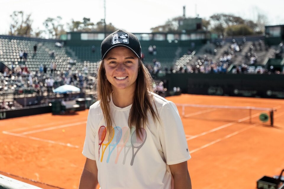 Nadia Podoroska, una de las figuras del WTA de Buenos Aires. (Fuente: Twitter)