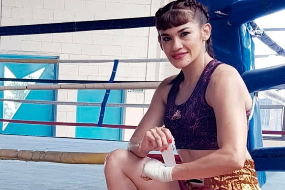 Marcela "La Tigresa" Acuña, pionera del boxeo femenino en la Argentina. (Fuente: Télam)