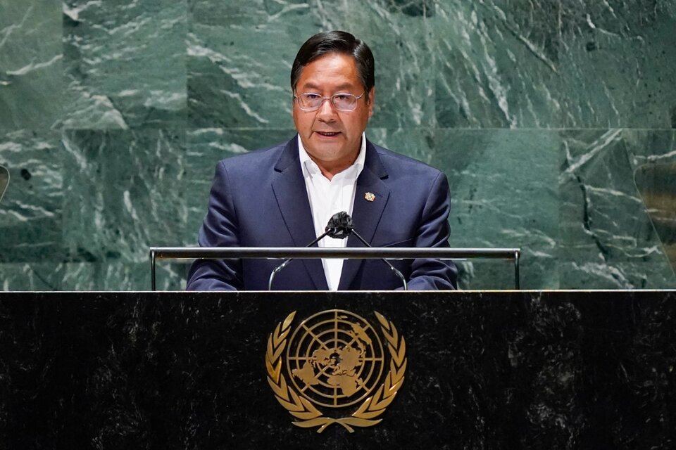 Luis Arce, en su discurso en Naciones Unidas.